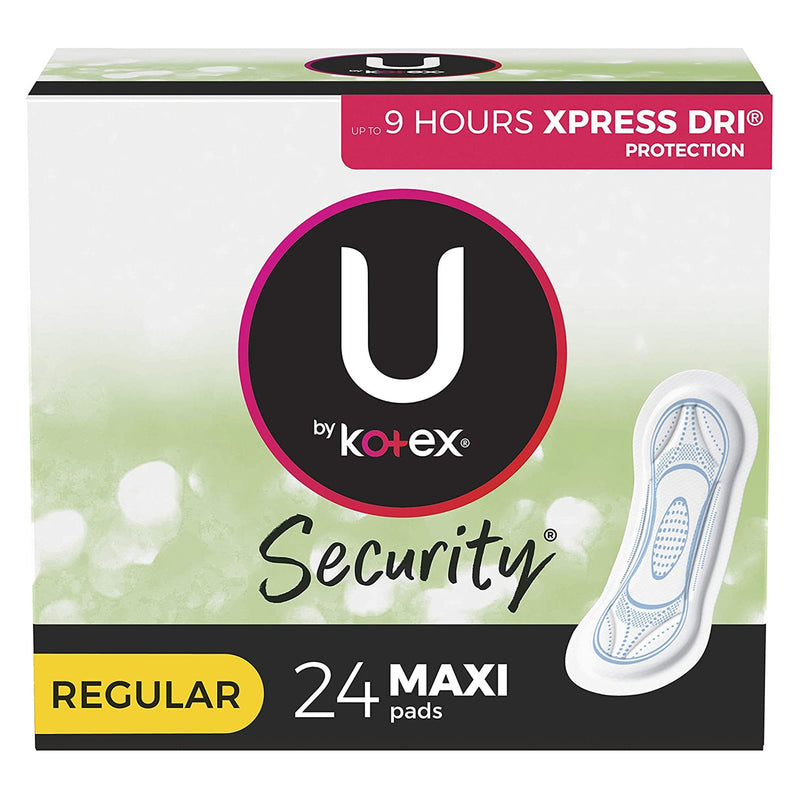 Kotex Security Maxi Feminine Pad, Regular 144/CASE -49061