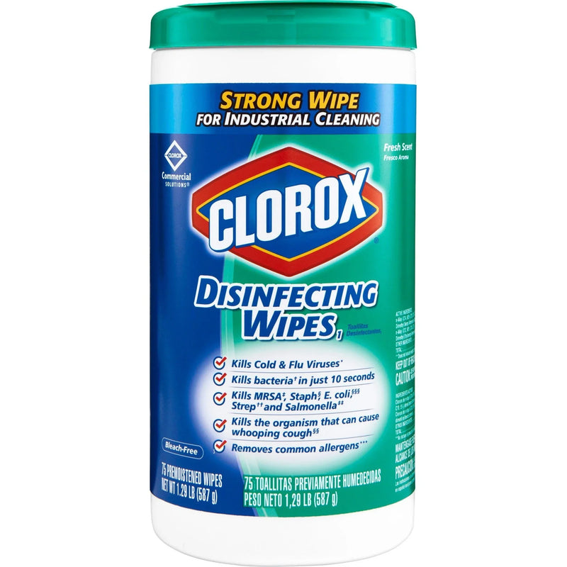 Clorox Commercial Solutions Disinfecting Wipes Wipes Disinfectant Commercialfresh Scent 75Ct 6/Cs