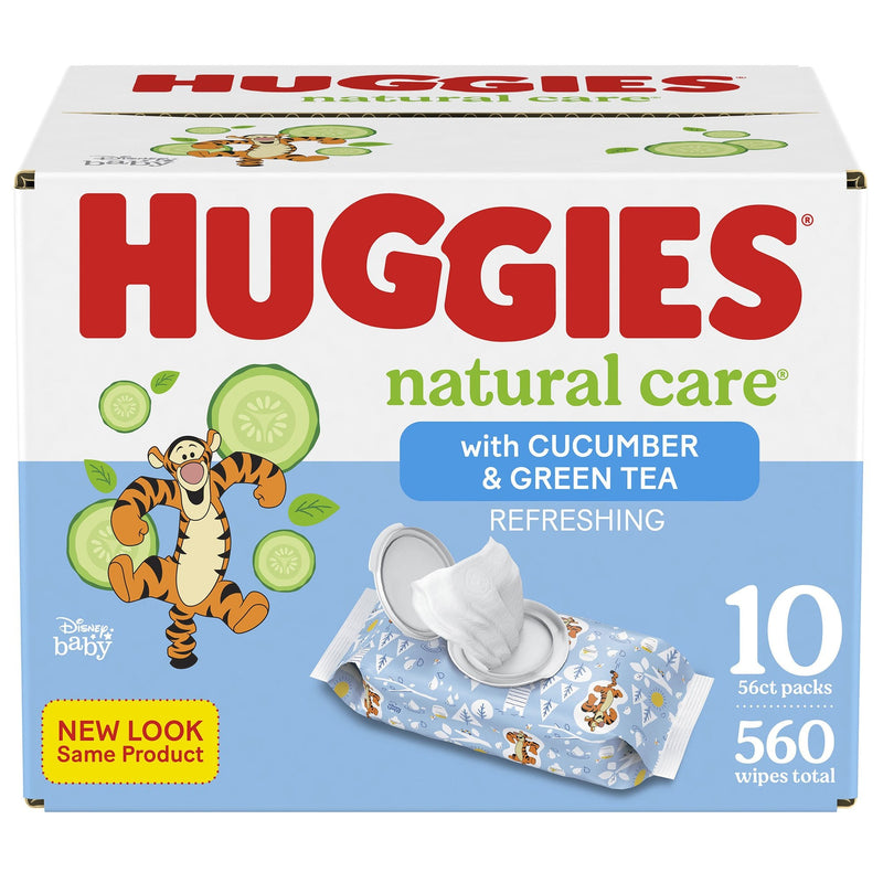 Huggies Natural Care Refreshing Baby Wipes 560/CASE -50130