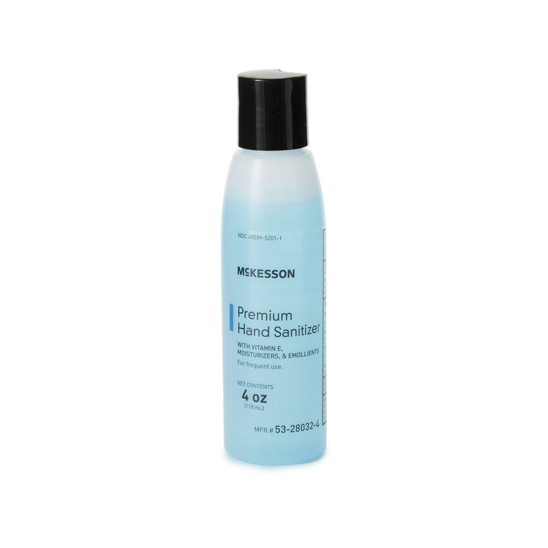 McKesson Premium Hand Sanitizer, 70% Ethyl Alcohol Gel, 4 oz, Bottle, Summer Rain Scent 24/CASE -53-28032-4