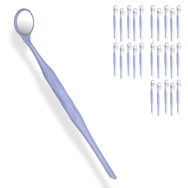 25 Pieces Dental Autoclavable Disposable Mouth Mirror Purple -ORAL32 - Osung USA