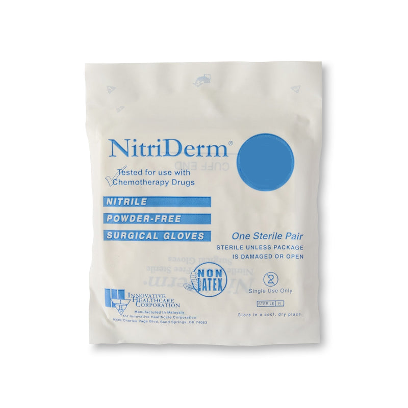 NitriDerm® Nitrile Surgical Glove, Size 8.5, White