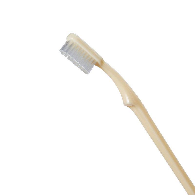 McKesson Toothbrush, Ivory, Adult Medium, 1-1/16" x 3/8" Head, 1/2" x 5-7/8" Handle 144/BOX -16-TB39