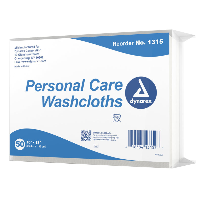 dynarex Disposable Washcloth, 10 x 13 Inch 50/BAG -1315