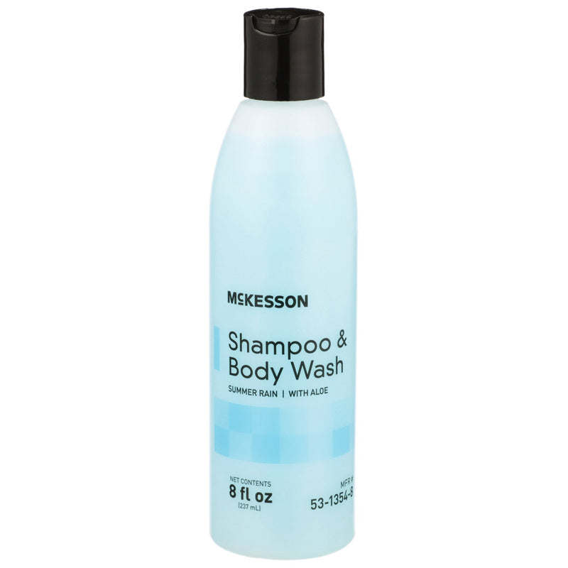 McKesson 2-in-1 Shampoo and Body Wash, Flip-Top Bottle, 8 oz, Summer Rain Scent 48/CASE -53-1354-8