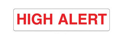 Barkley Warning Label, 1.6 x 0.4 Inch 1000/PACK -8350
