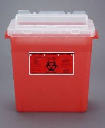 Bemis™ Sentinel Multi-purpose Sharps Container, 3 Gallon, 15 x 13-7/8 x 6-7/8 Inch 1/EACH -333 030