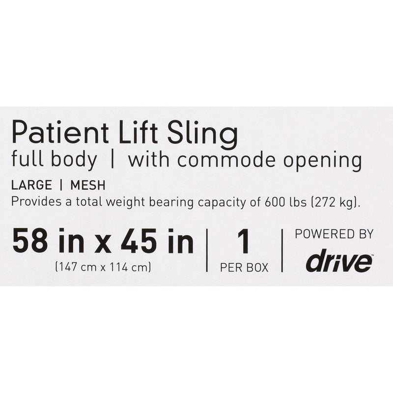 McKesson Mesh Full Body Commode Sling, Large 12/CASE -146-13221L