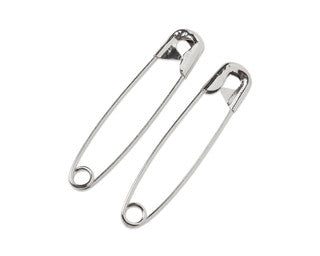 BIOSEAL SAFETY PINS. SAFETY PINS, #3 LARGE STEEL, 4/PK, 100 PK/CS. , CASE