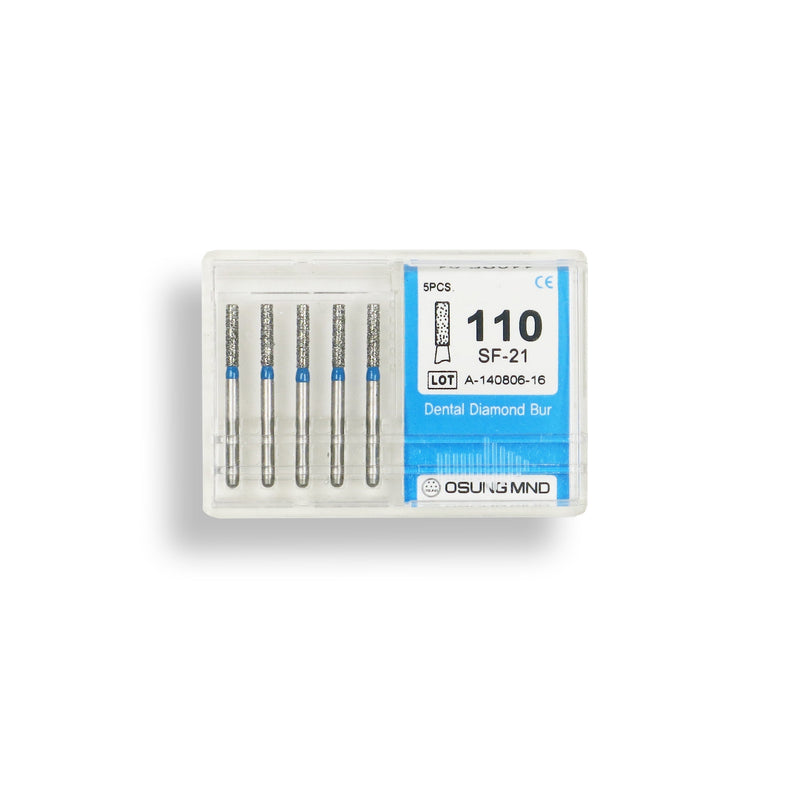 Cylindrical 1.4 mm Dia. Medium Grit Diamond Bur 5 per pack. 107.14M1