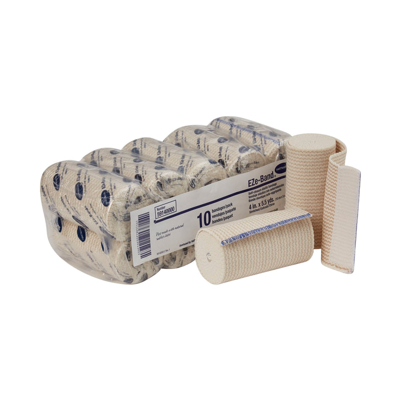 EZe-Band LF Double Hook and Loop Closure Elastic Bandage, 4 Inch x 5-1/2 Yard 1/EACH -59140000
