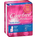 Carefree Panty Liners, Regular 54/PACK -07830006994