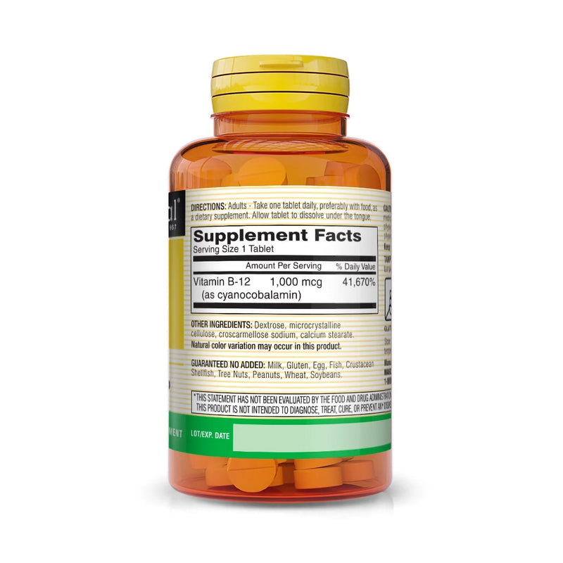 Mason Natural Vitamin B-12 Vitamin Supplement 1/BOTTLE -31184509661