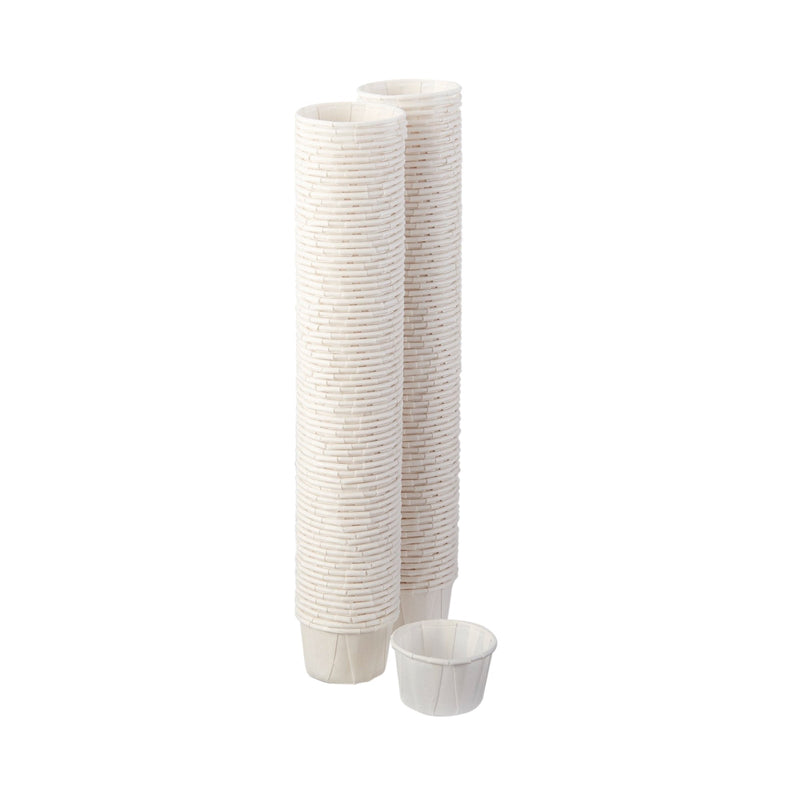 Solo Souffle Cup, White, Paper, 1-ounce capacity 250/PACK -100-2050