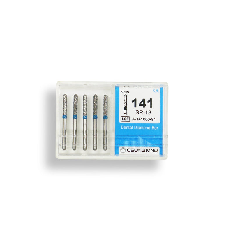 Torpedo, Cylindrical 1.6 mm Dia. Medium Grit Diamond Bur 5 per pack. 284.16M1