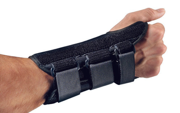 Wrist Splint ProCare ComfortForm Palmar Stay, Aluminum/Foam/Lycra, Black, Right Hand, Small