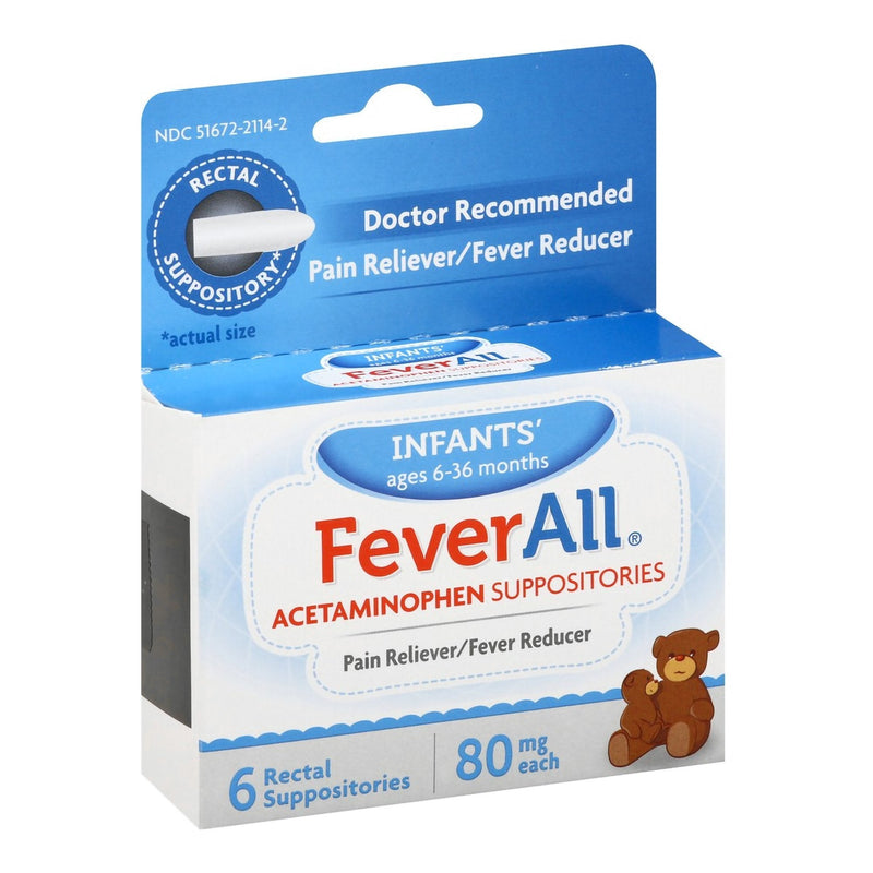 FeverAll Acetaminophen Infants' Pain Relief 6/BOX -51672211402
