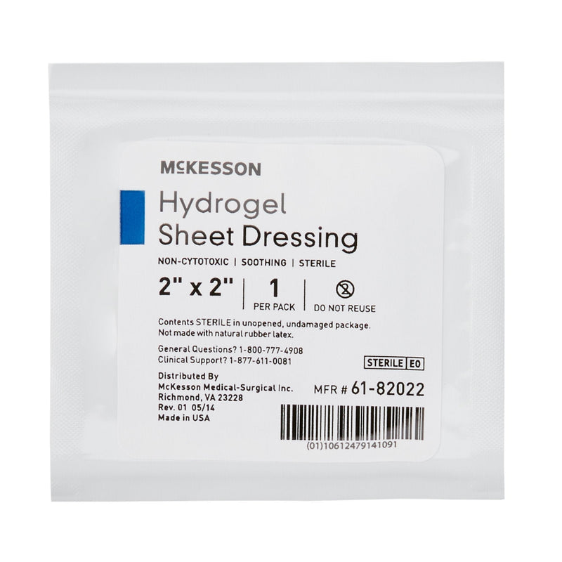 McKesson Hydrogel Dressing, 2 x 2 Inch 40/CASE -61-82022