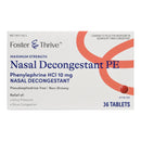 Foster & Thrive™ Nasal Decongestant Pe Tablets Maximum Strength, Sold As 1/Bottle Mckesson 70677115202
