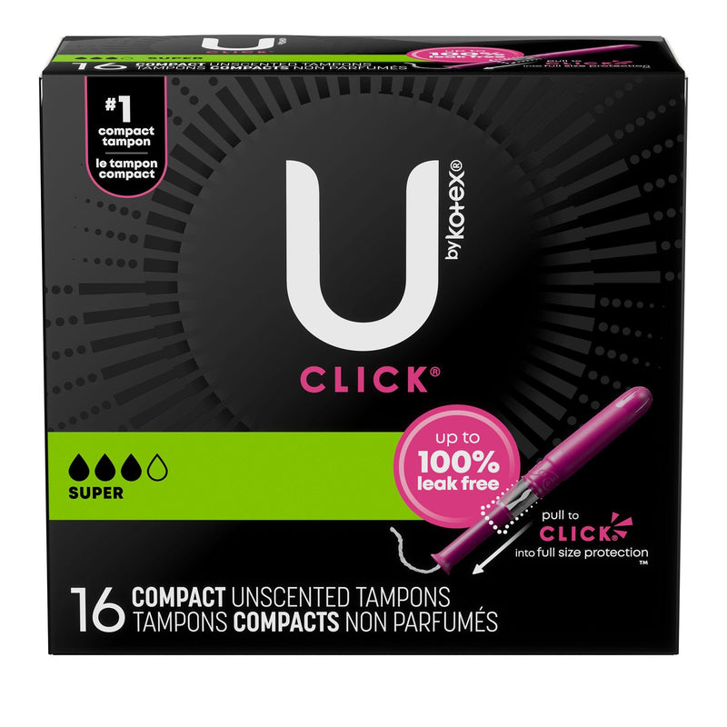 U By Kotex Click Compact Tampon 16/PACK -51581