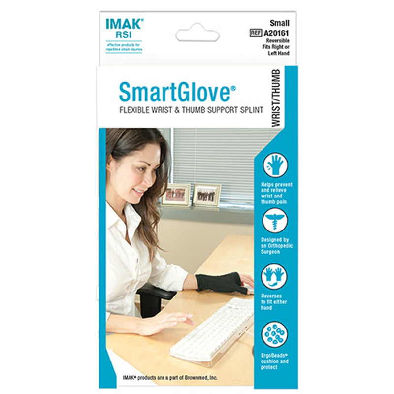 IMAK RSI SmartGlove with Thumb Support Glove, Small, Black 1/EACH -A20161