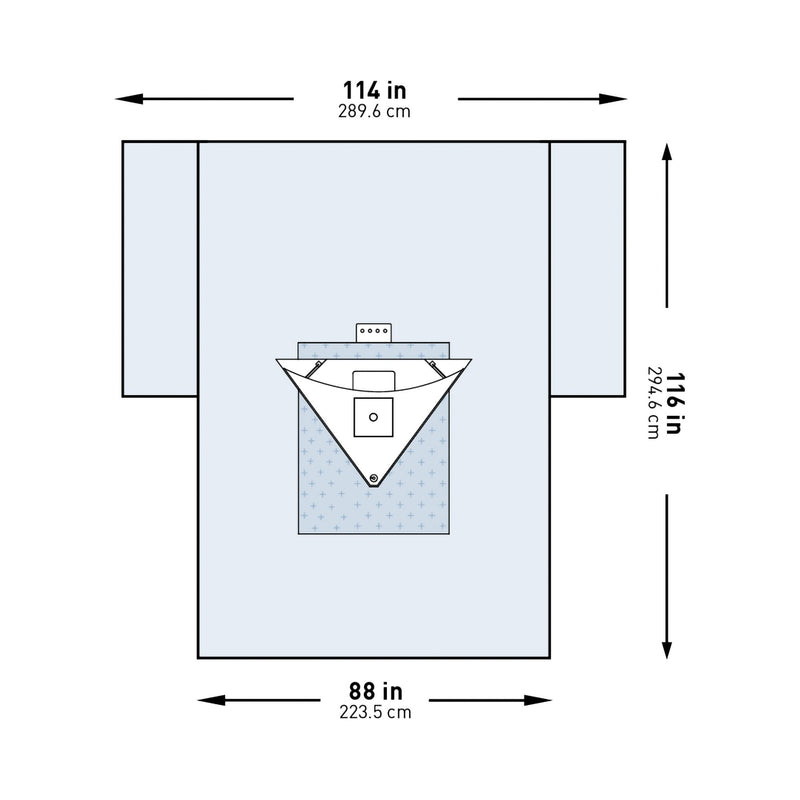 McKesson Sterile Heavy-Duty Knee Arthroscopy Drape, 114 x 88 x 116 Inch 1/PACK -183-I80-09153G-S
