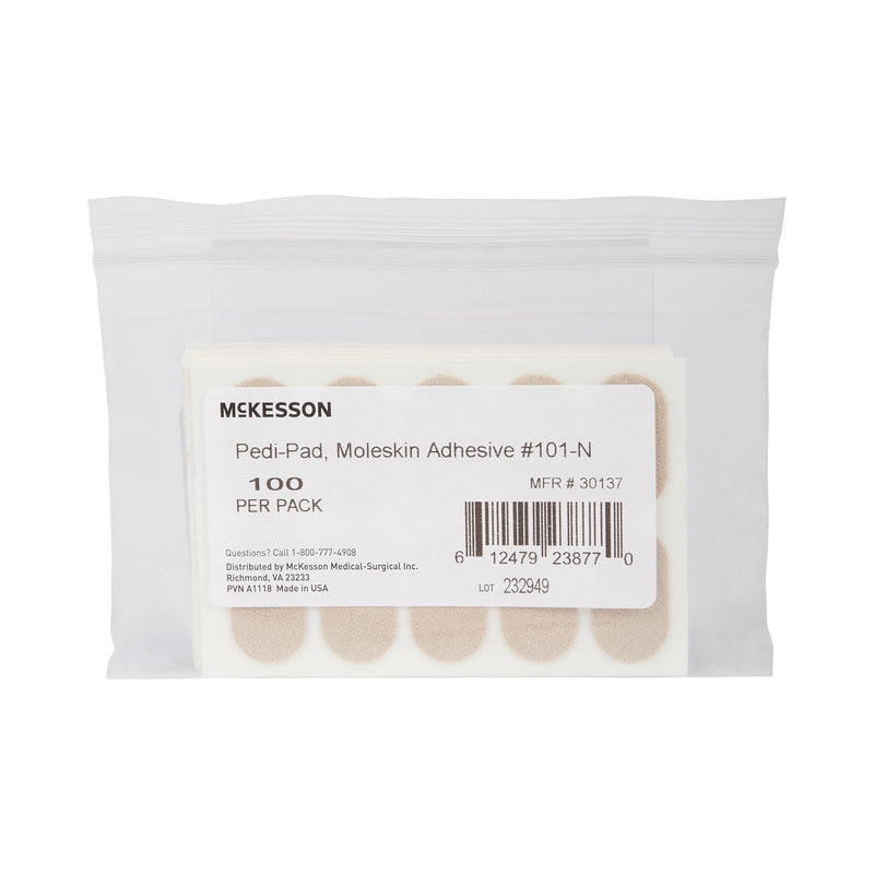 McKesson Pedi-Pad Beige Protective Pad, Size 101 Narrow 100/PACK -30137