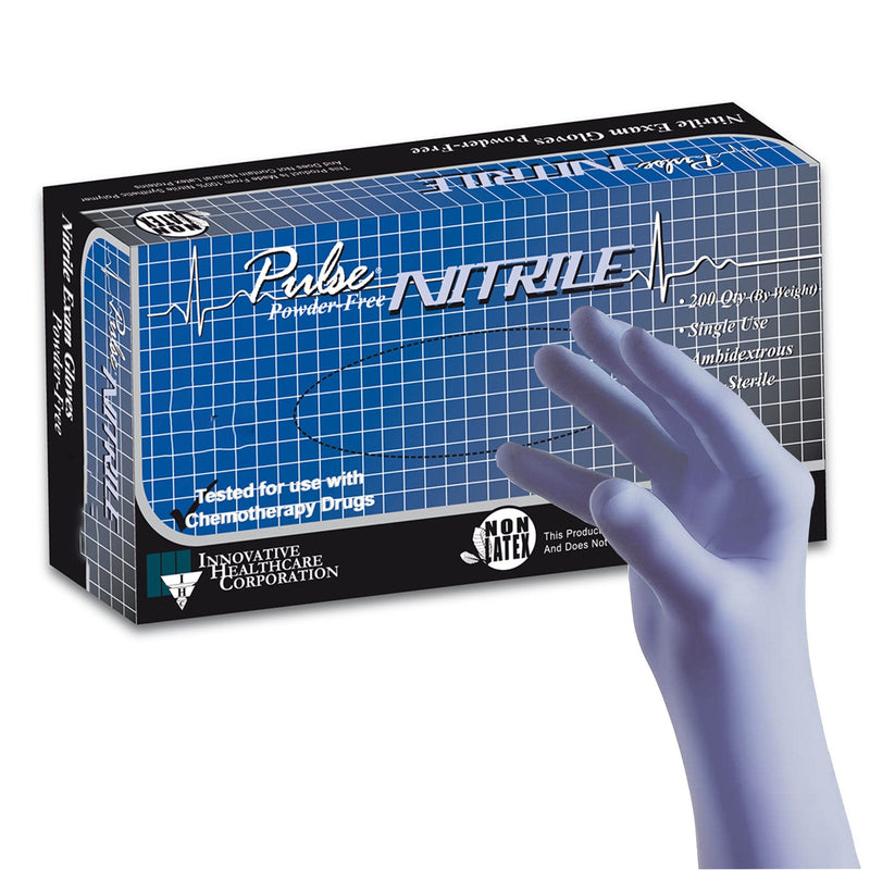 Pulse® Nitrile Exam Glove, 2X-Large, Aqua Blue