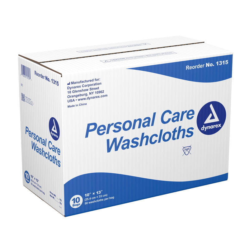 dynarex Disposable Washcloth, 10 x 13 Inch 50/BAG -1315