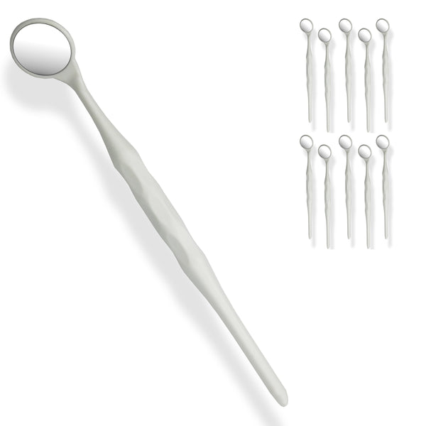 10 Pieces Dental Autoclavable Disposable Mouth Mirror White -ORAL32 - Osung USA