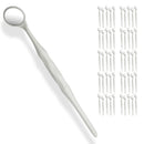 50 Pieces Dental Autoclavable Disposable Mouth Mirror White -ORAL32 - Osung USA