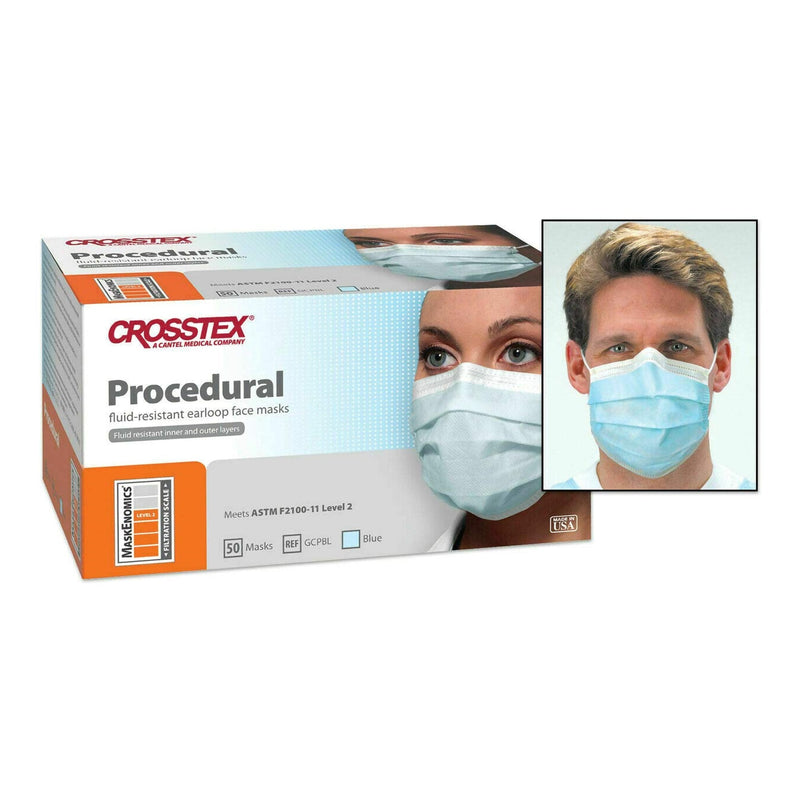 Crosstex Procedure Mask 50/BOX -GCPBL