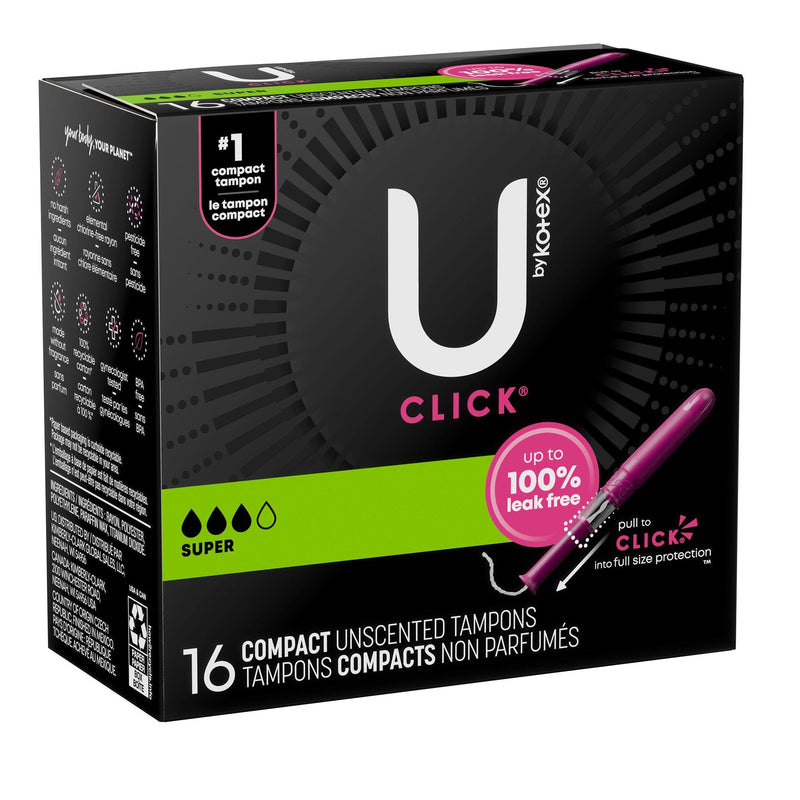 U By Kotex Click Compact Tampon 16/PACK -51581