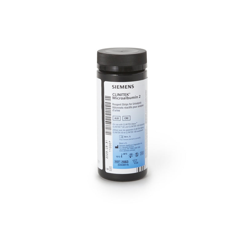 Clinitek Reagent Test Strip For Use With Small Clinitek Systems, Microalbumin Test, Sold As 300/Case Siemens 10317439