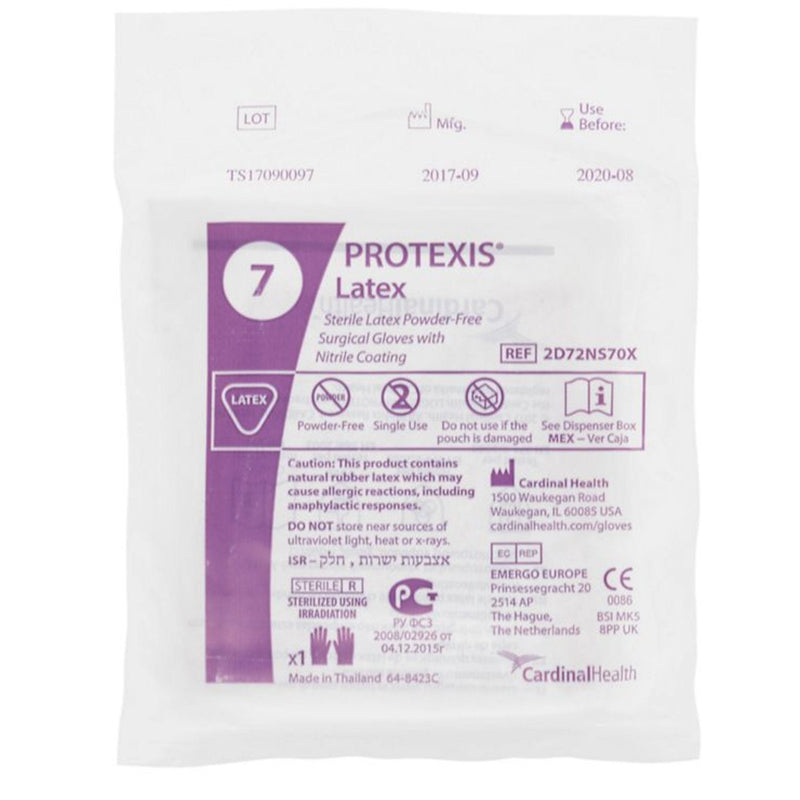 Protexis™ Latex Surgical Gloves with Nitrile Coating, Size 7, Light Brown 50/BOX -2D72NS70X