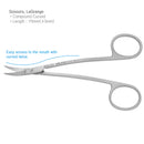Osung 4.5" LaGrange Double Curved Scissors Premium-SCLC115 - Osung USA