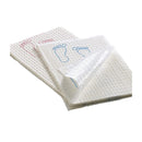 Footprint Nonsterile White / Mauve Procedure Towel, 13½ x 18 Inch 500/CASE -70192N