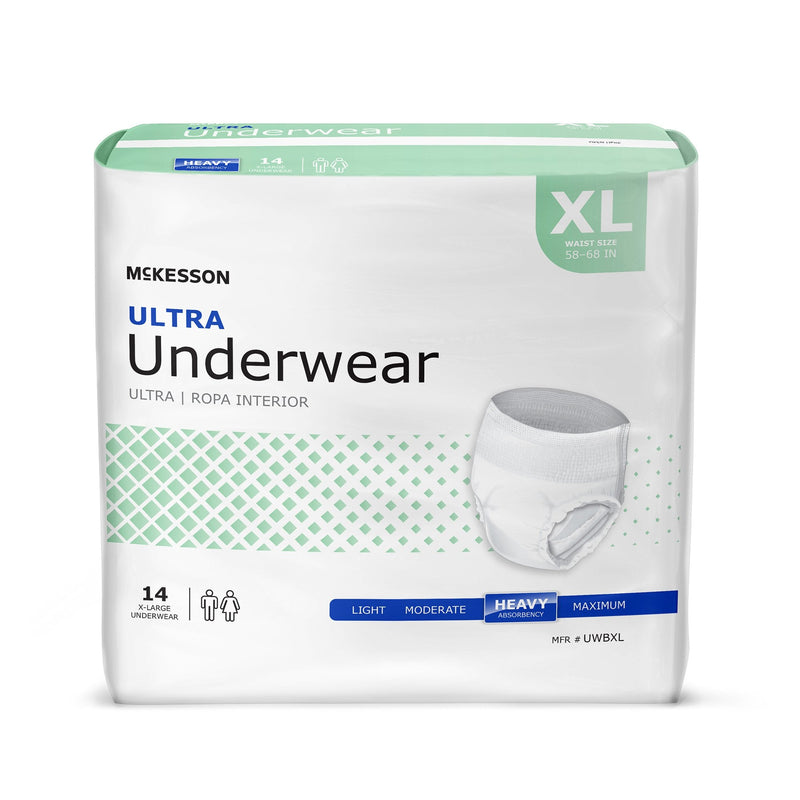McKesson Ultra Heavy Absorbent Underwear, X-Large 1/BAG -UWBXL