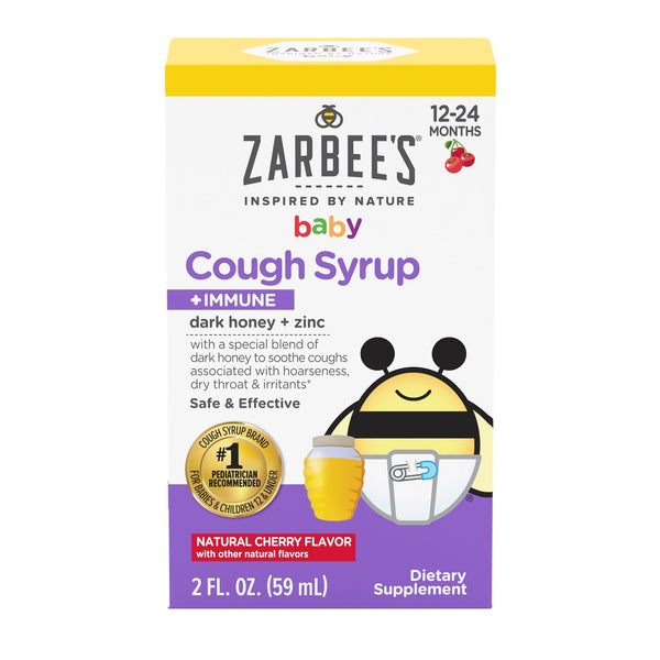 Zarbee's Baby Cough Syrup + Immune Natural Cherry