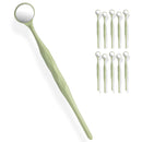 10 Pieces Dental Autoclavable Disposable Mouth Mirror Yellow -ORAL32 - Osung USA