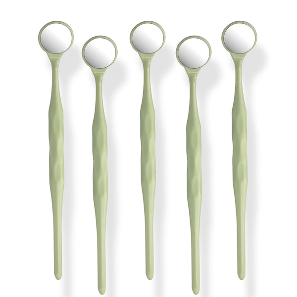 5 Pieces Dental Autoclavable Disposable Mouth Mirror Yellow -ORAL32 - Osung USA