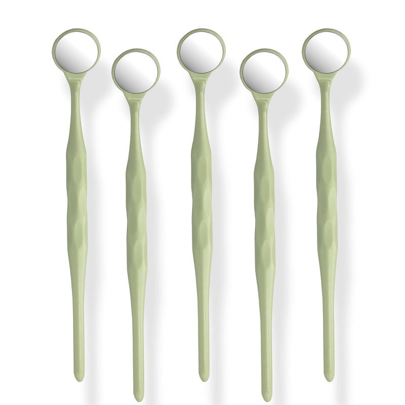 5 Pieces Dental Autoclavable Disposable Mouth Mirror Yellow -ORAL32 - Osung USA