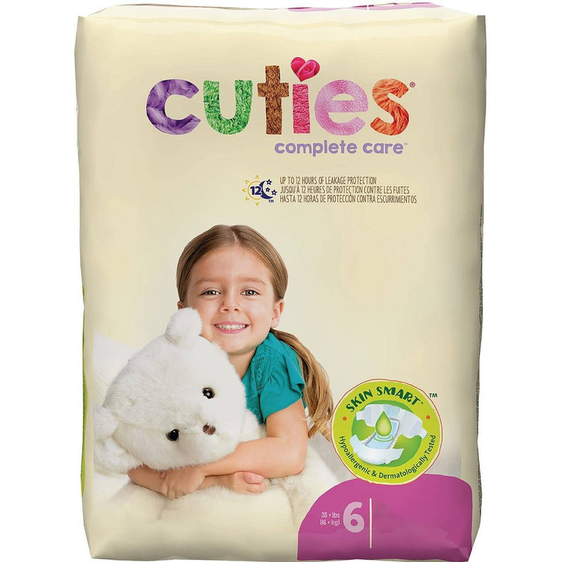 Cuties Complete Care Diapers, Size 6 200/CASE -CDB006