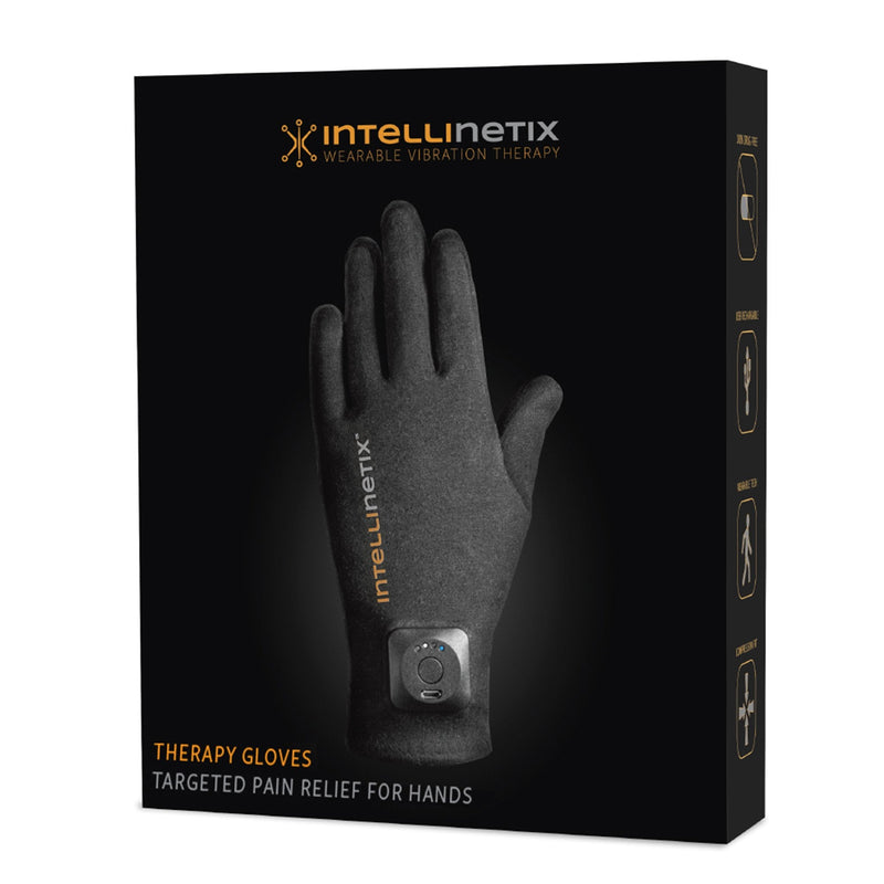 Intellinetix Arthritis Vibrating Gloves, Medium, Black 1/PAIR -07231