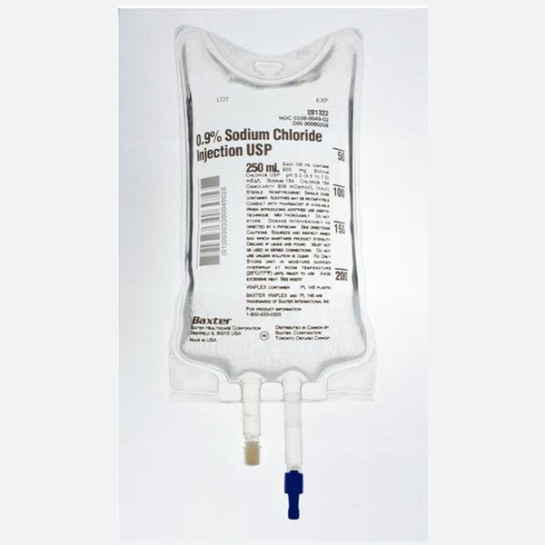 Baxter Injectables & Pharmaceuticals. Injection Nacl .9Pct 250Mlviaflex 36/Cs (Rx) (Nr), Case