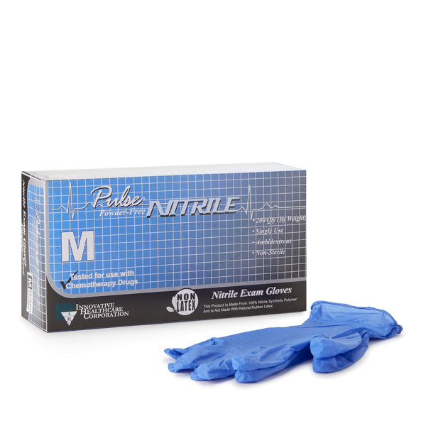 Pulse® Nitrile Exam Glove, Medium, Lavender, Sold As 200/Box Innovative 177202
