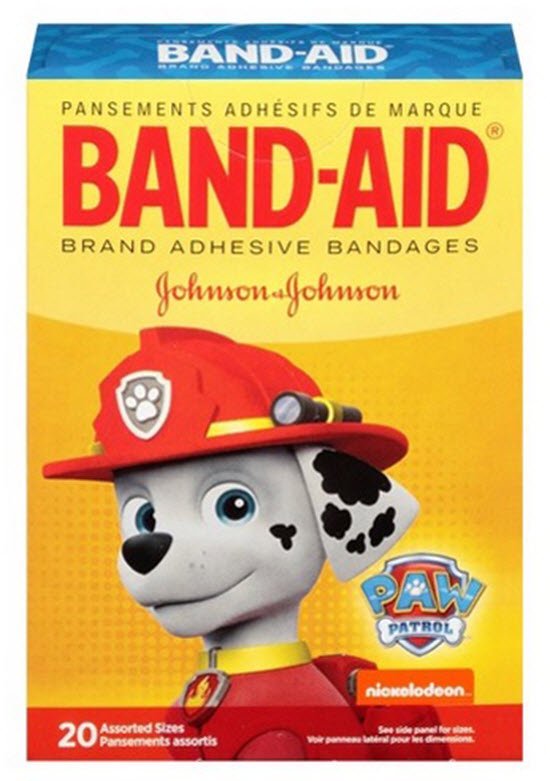Band-Aid® Kid Design (Paw Patrol) Adhesive Strip, Assorted Sizes, Sold As 20/Box Johnson 10381371165893