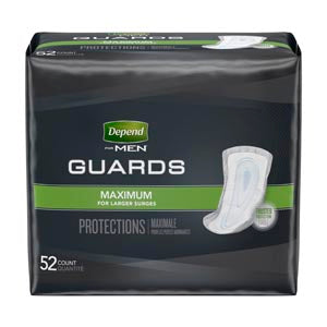 Kimberly-Clark Depend® Guards. Depend® Guards For Men, 52/Pk, 2 Pk/Cs. Guard Depend For Men 52/Pk2Pk/Cs, Case