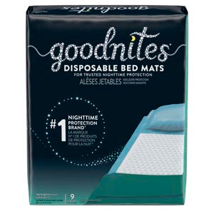 Kimberly-Clark Goodnites® Bed Mats. Mats Bed Goodnites Disposable9/Pk 4Pk/Cs, Case