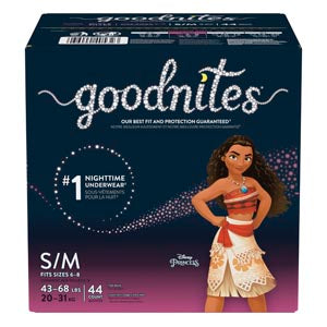 Kimberly-Clark Goodnites® Underpants. Pants Youth Girl Sm/Md Giga Pk44/Pk 1Pk/Cs, Case